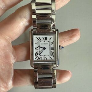 Cartier Tank Must Silver Stainless Steel Watch